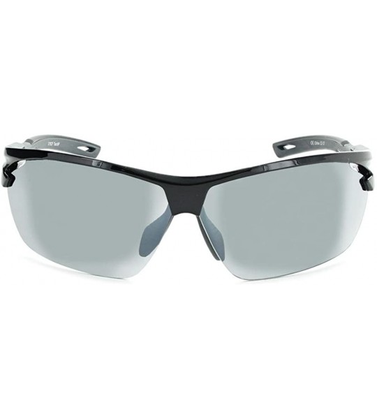 Sport Tach Sunglasses - Shiny Black - CN180IZ6LNL $101.18