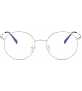 Butterfly Classic Vintage Round Frame Shade Sunglasses Anti Ultraviolet Eyes Glasses - Silver - CT196OMUUK3 $19.29