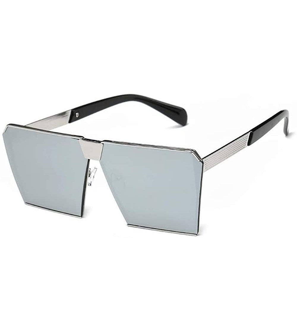 Square Women Vintage Sunglasses Large Frame Square Sunglasses HD Outdoor Eyewear With Case UV400 Protection - C718X5IW3TQ $45.49