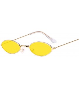 Oval Sunglasses Vintage Glasses Fashion Lunette - C919850RO3N $49.71