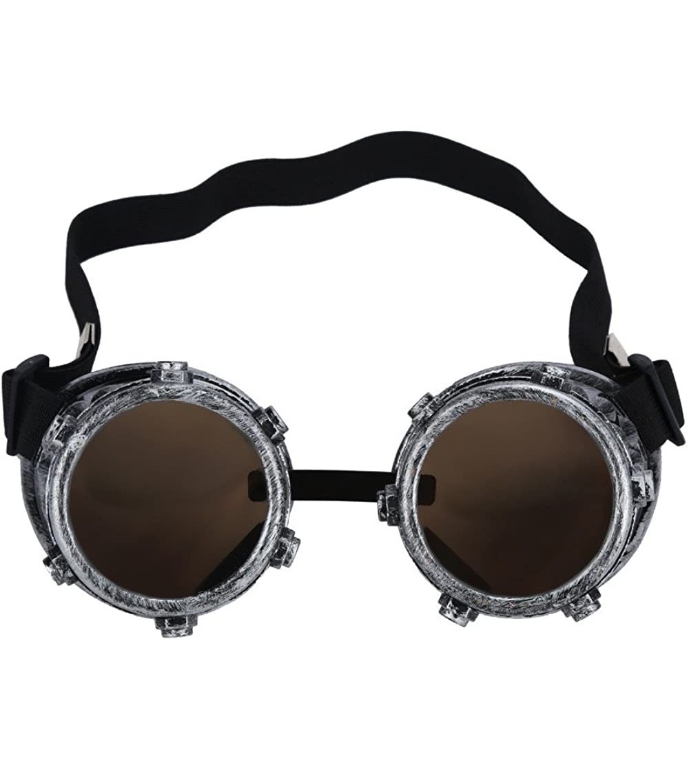 Goggle Sunglasses for Men Women Steampunk Goggles Glasses Vintage Sunglasses Retro Glasses Eyewear Party Props - C - CR18QNCN...
