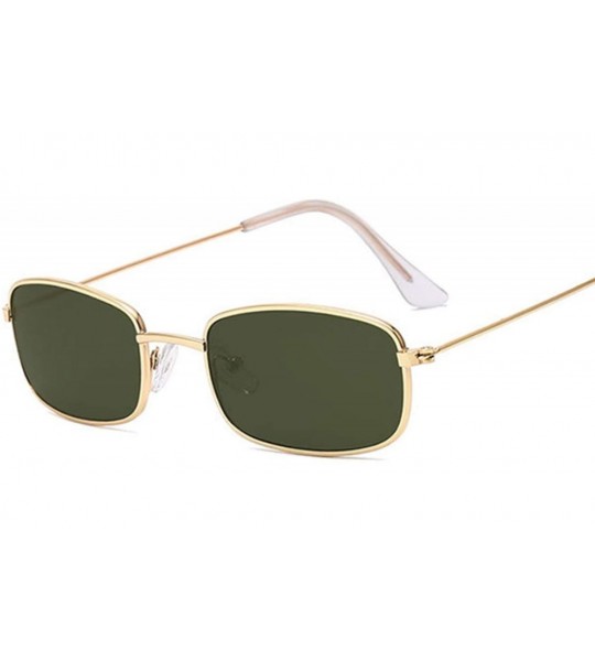 Square Rectangle Sunglasses Men Women Sun Glasses Fashion Summer Gafas Feminino Oculos De Sol - Goldg15 - C8197A34SDG $52.32