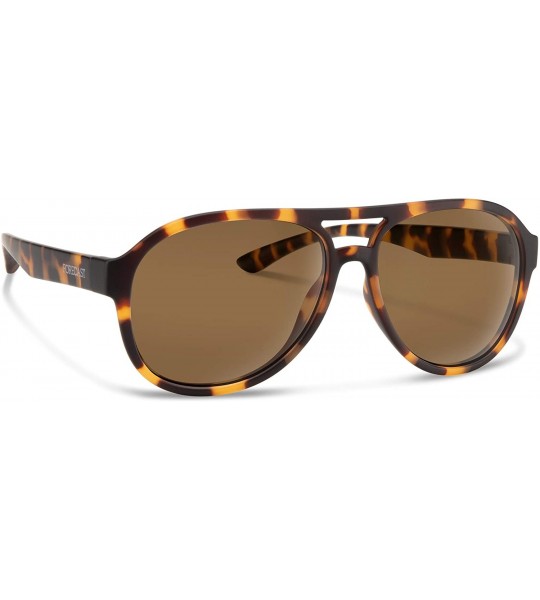 Round Alan Sunglasses - Matte Tortoise / Brown - CW18QXZUSGN $37.93