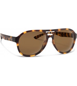 Round Alan Sunglasses - Matte Tortoise / Brown - CW18QXZUSGN $37.93