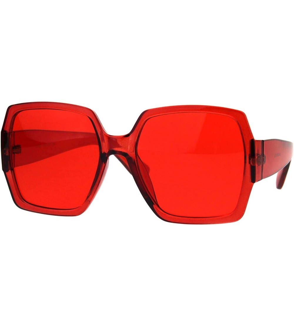 Butterfly Womens Butterfly Retro Mod Chic Designer Diva Sunglasses - Red - CT187KUCSYX $18.56