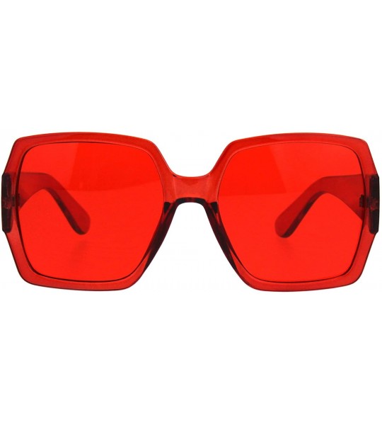 Butterfly Womens Butterfly Retro Mod Chic Designer Diva Sunglasses - Red - CT187KUCSYX $18.56