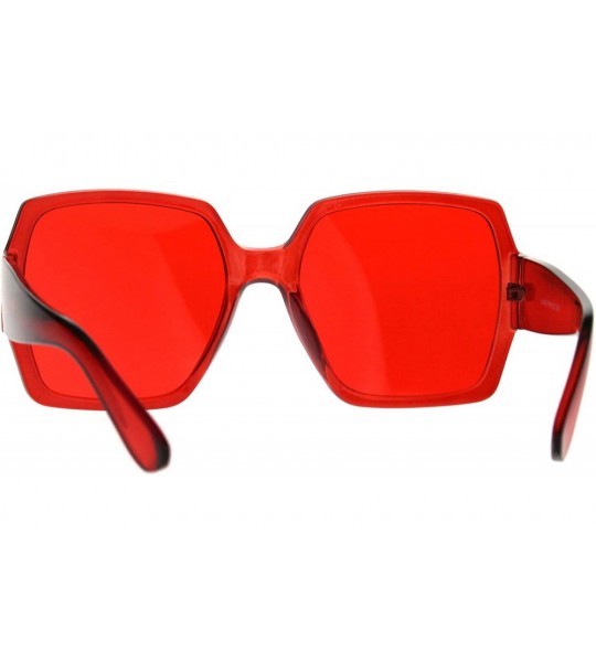 Butterfly Womens Butterfly Retro Mod Chic Designer Diva Sunglasses - Red - CT187KUCSYX $18.56