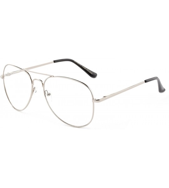 Aviator Clear Aviator Fun Costume Eye Glasses Classic Vintage Fun Props Clear Lenses Frames - C5185QEDL78 $22.88