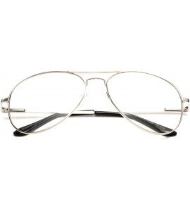 Aviator Clear Aviator Fun Costume Eye Glasses Classic Vintage Fun Props Clear Lenses Frames - C5185QEDL78 $22.88