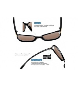 Sport Oversized Polarized Sunglasses for Women TR90 Fashion Designer Shades - Black Frame / Blue Mirrored Lens - CU196E9DG27 ...
