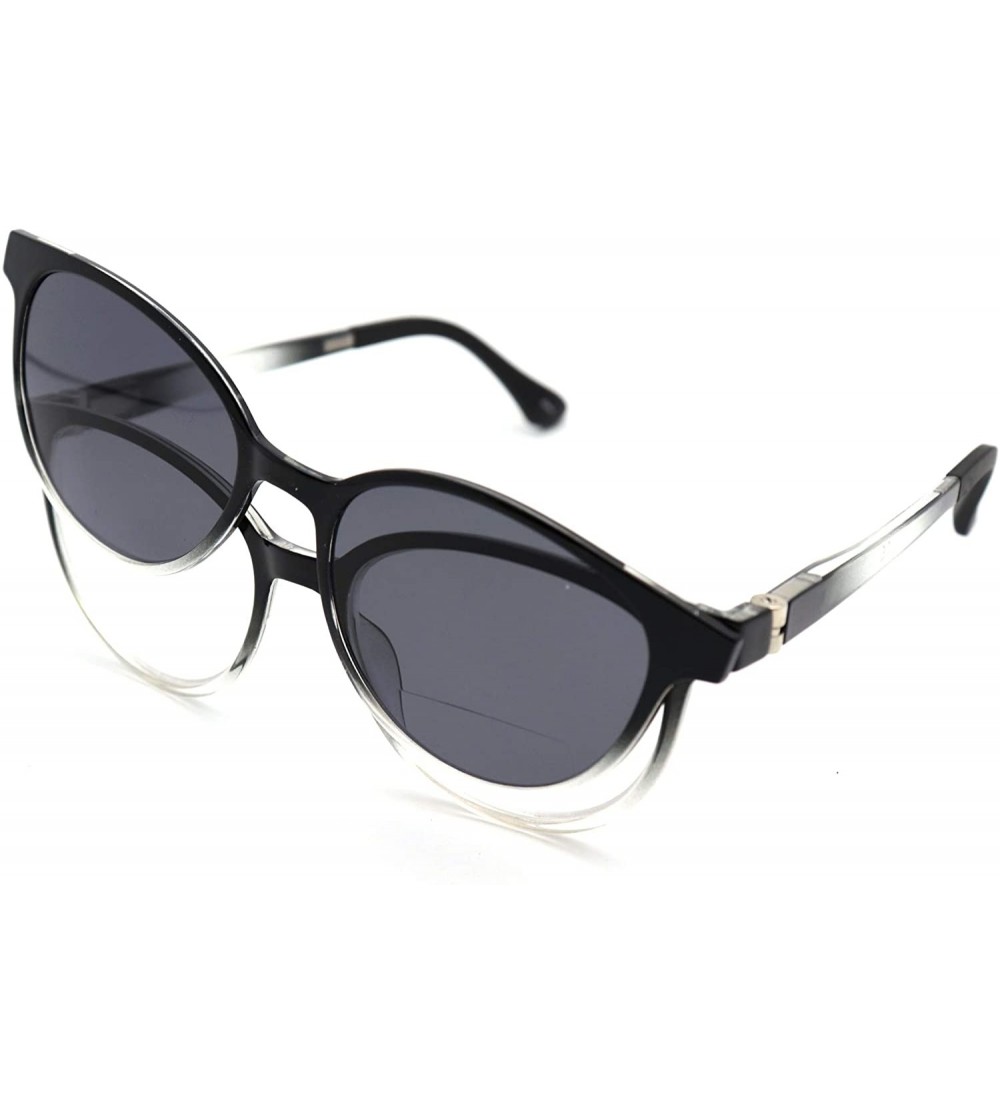 Wayfarer Clear Bifocal - Polarized Magnetic Clip on - Polarized Sunglasses New Arrived - CP18LM4CCK0 $50.13