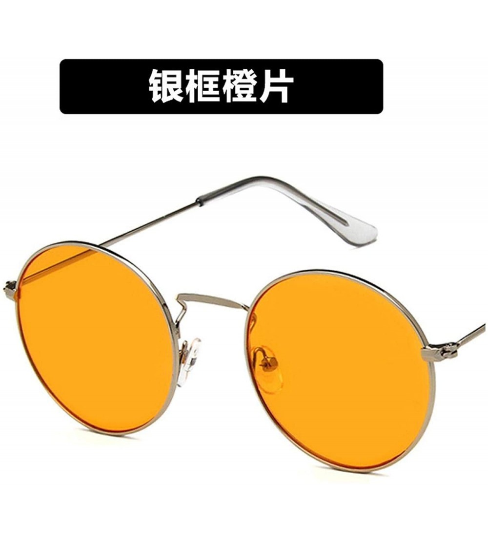 Goggle Fashion Classic Retro Round Sunglasses Women Mirror Sun Glasses Vintage Luxury Female Shades UV400 - 1 - CQ198A3Y8K0 $...