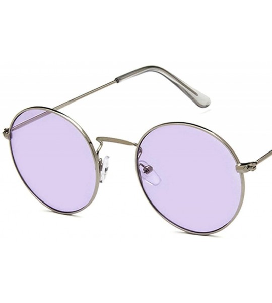 Goggle Fashion Classic Retro Round Sunglasses Women Mirror Sun Glasses Vintage Luxury Female Shades UV400 - 1 - CQ198A3Y8K0 $...