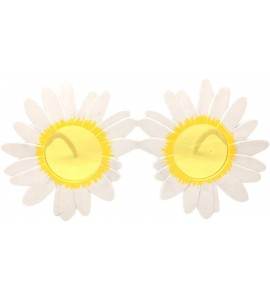 Semi-rimless Cute Round Sunglasses Flower Shaped Sunglasses Kids Sunglasses for Boys Girls Party Gifts - Yellow - CC190HU47I3...