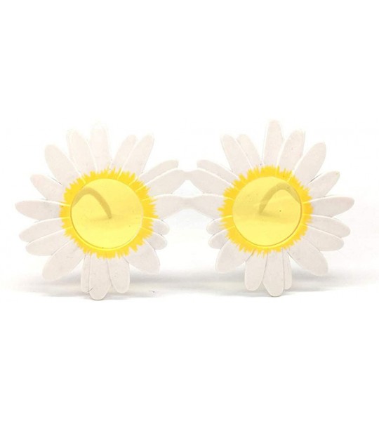 Semi-rimless Cute Round Sunglasses Flower Shaped Sunglasses Kids Sunglasses for Boys Girls Party Gifts - Yellow - CC190HU47I3...