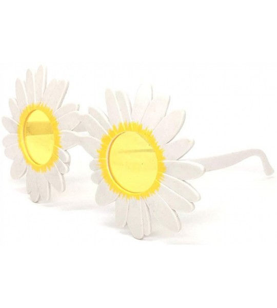 Semi-rimless Cute Round Sunglasses Flower Shaped Sunglasses Kids Sunglasses for Boys Girls Party Gifts - Yellow - CC190HU47I3...