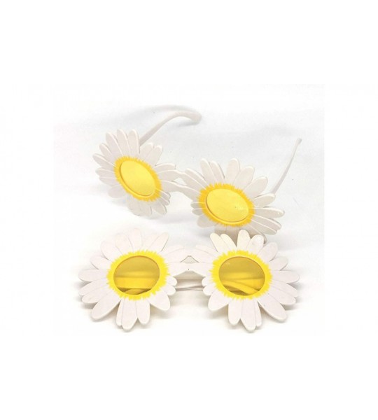 Semi-rimless Cute Round Sunglasses Flower Shaped Sunglasses Kids Sunglasses for Boys Girls Party Gifts - Yellow - CC190HU47I3...