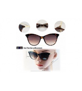 Cat Eye Classic Gradient/Smoke Flat Lens Cat-Eye Sunglasses A102 - Black/ Black Smoke - CV180K987UY $23.40