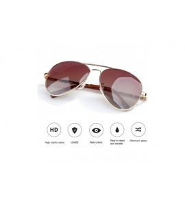 Goggle Pilot Sunglasses Men Women Vintage Oval Lens Classic Brown Driving Adult Glasses Luxury Fashion Eyewear UV400 - C3199C...