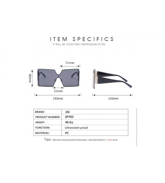 Sport Large frame female conjoined sunglasses fashion windproof color sunglasses-Gradient grey - C2197ZNS43K $35.13