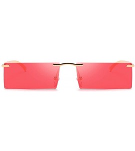 Rectangular Retro Vintage Small Square Eyeglasses Plastic Lenses Sunglasses UV400 - Red - C718NHDI95C $18.98