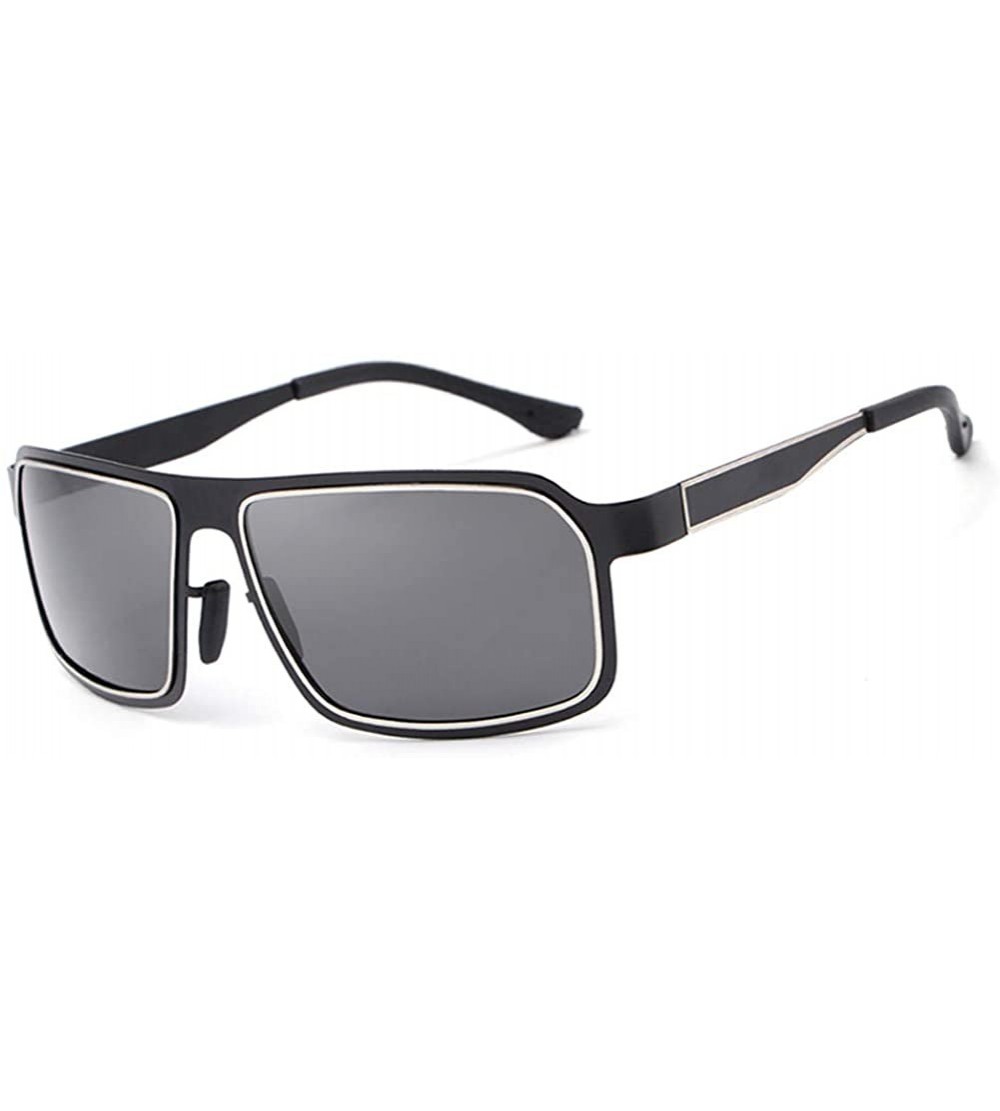 Rimless Fashion Retro Biker Fishing Polarized Sunglasses for Men 8742 - Gold - CY18ZUS9YOG $28.19