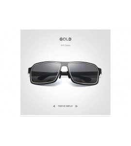 Rimless Fashion Retro Biker Fishing Polarized Sunglasses for Men 8742 - Gold - CY18ZUS9YOG $28.19