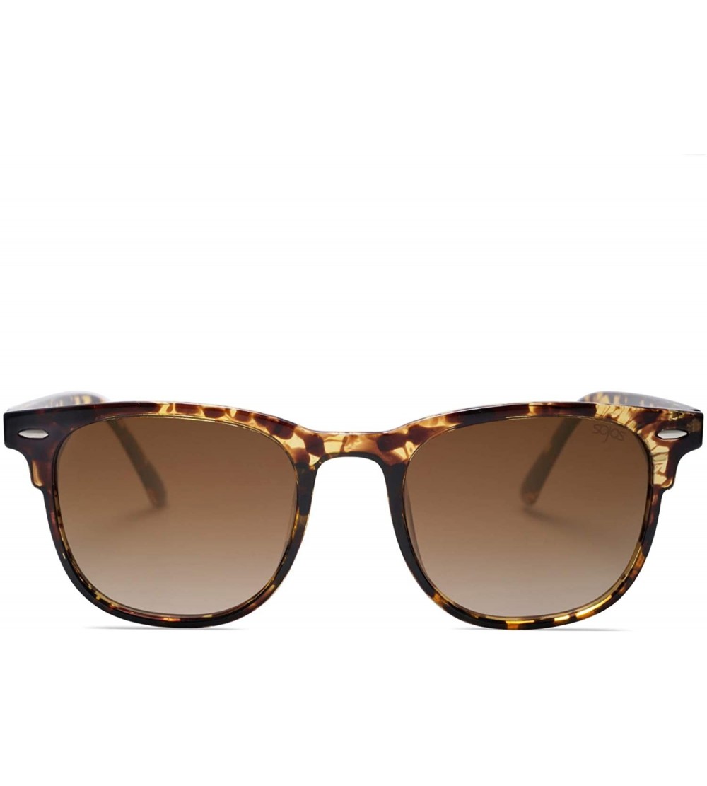 Oversized Retro Square UV400 Polarized Sunglasses Flexible TR90 Frame FANTASY SJ2112 - CK199X8O4H4 $30.00
