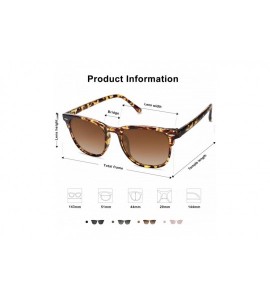 Oversized Retro Square UV400 Polarized Sunglasses Flexible TR90 Frame FANTASY SJ2112 - CK199X8O4H4 $30.00