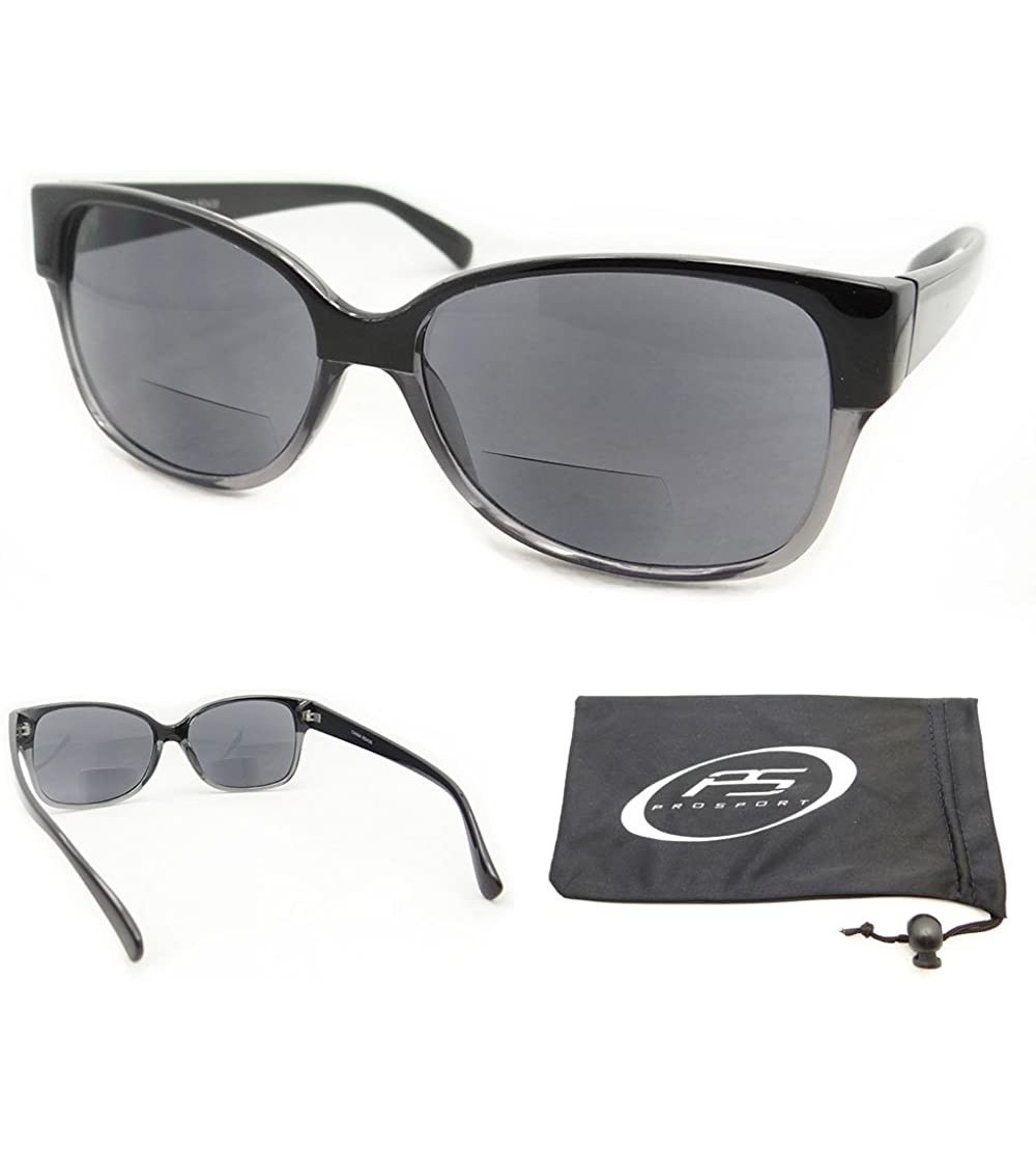 Wayfarer Wayfarer Retro Bifocal Sunglasses for Men and for Women. - Jet Black - CG11I6C4T2L $22.51