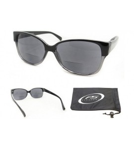 Wayfarer Wayfarer Retro Bifocal Sunglasses for Men and for Women. - Jet Black - CG11I6C4T2L $22.51