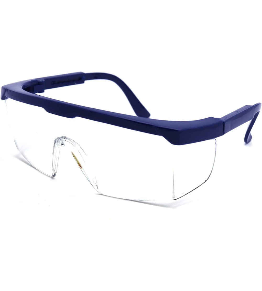 Rectangular Medical Safety Glasses Surgical Liquid Splash Shield Cushion Meets ANSI Z87.1 - Blue - CG19748WN0L $28.12