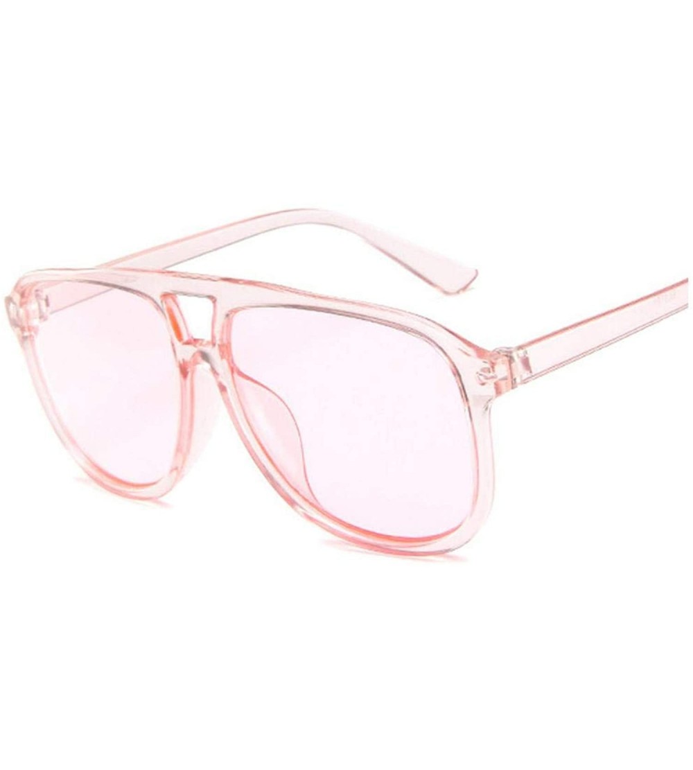 Oversized Vintage Oversized Square Sunglasses Women Er Retro Sunglass Rectangle Sun Glasses Female Candy Color Eyewears - C31...