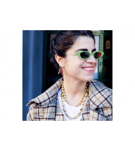 Oversized Womens Fashion Small-Frame Glasses Sunglasses Vintage Metal Frame UV400 - Style 05 - CQ18GUIZ73X $21.21