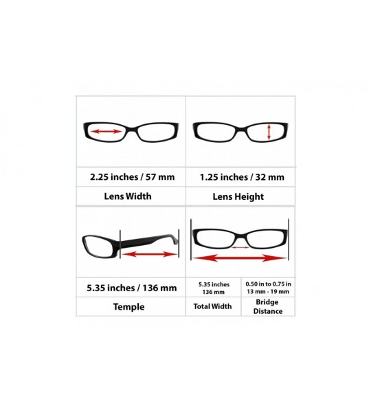 Rectangular Reading Glasses Men Women Dura Tight - Single Brown - CL12HVB0XC7 $18.23