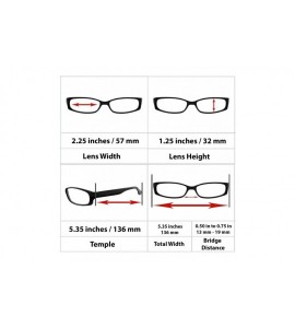 Rectangular Reading Glasses Men Women Dura Tight - Single Brown - CL12HVB0XC7 $18.23