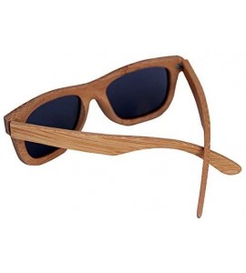 Square Wood Sunglasses for Men and Women - Bamboo Polarized Wooden Sunglasses - Coffee - CY18U3Y6GLN $27.47