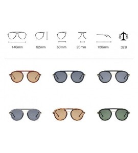 Round New Unisex punk Sunglasses Luxury Brand Designer round eyeglasses Vintage Punk Glasses Gradient Shades - CR18LN2ECED $2...