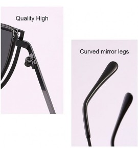 Square Square Retro Outdoor Travel Unisex Sunglasses with Exquisite Metal Frame - Pink - C718CGNAOTR $27.43