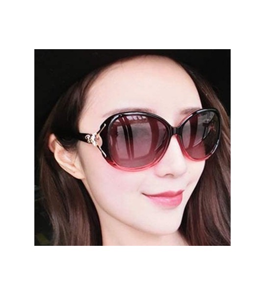 Oversized UV400 Polarized Sunglasses - UV Protection Premium Retro Mirrored Lens Oversized Frame Polarized Round Sunglasses -...