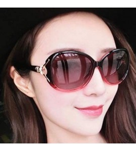 Oversized UV400 Polarized Sunglasses - UV Protection Premium Retro Mirrored Lens Oversized Frame Polarized Round Sunglasses -...