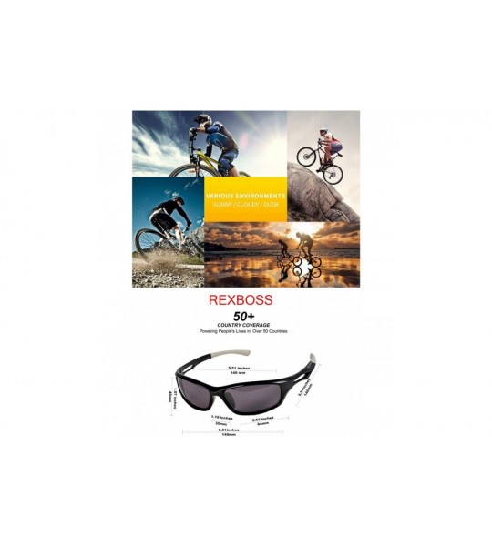 Wrap Polarized Sports Sunglasses for Men Cycling Driving Fishing Golf Tr90 Unbreakable Frame - C818R55UX74 $34.19