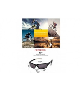 Wrap Polarized Sports Sunglasses for Men Cycling Driving Fishing Golf Tr90 Unbreakable Frame - C818R55UX74 $34.19