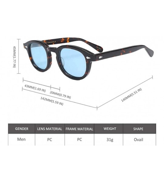 Oval Captain Plastic Sunglasses Fashion Gradation - C17 - CN18ZLGC43I $51.38