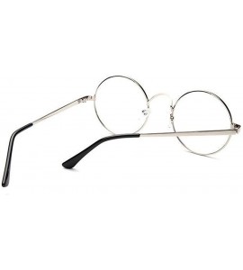 Sport Fashion Unisex Classic Metal Frame Mirror Rounded - 0133b - C818ROYQ489 $17.66