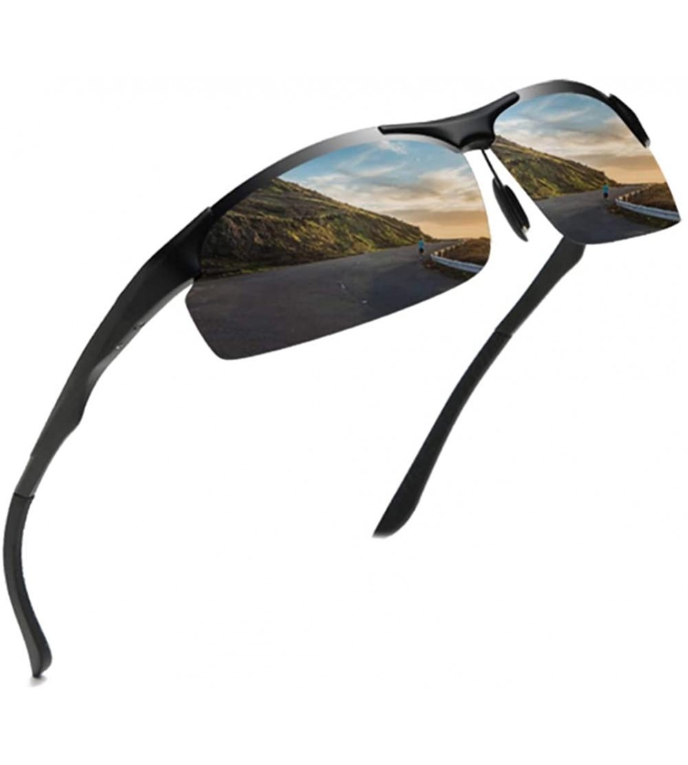 Rectangular Polarized Sunglasses Protection Unbreakable - CQ18ULWDD7R $41.37