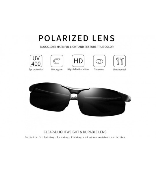 Rectangular Polarized Sunglasses Protection Unbreakable - CQ18ULWDD7R $41.37