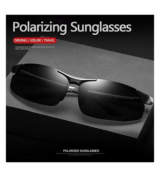 Rectangular Polarized Sunglasses Protection Unbreakable - CQ18ULWDD7R $41.37