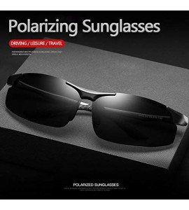 Rectangular Polarized Sunglasses Protection Unbreakable - CQ18ULWDD7R $41.37