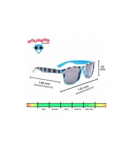 Wayfarer 2 Pair HQL Party Plaid Fancies by Sojayo - 1 Light Blue & 1 Dark Pink (2 Pack) - CH18C5Q2NM0 $23.24